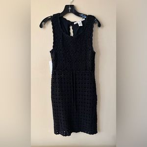 Diane von Furstenberg - Black Midi Dress - Size Medium
